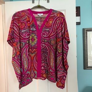 Jude Connally Swing Top, Pink Paisley, Size S